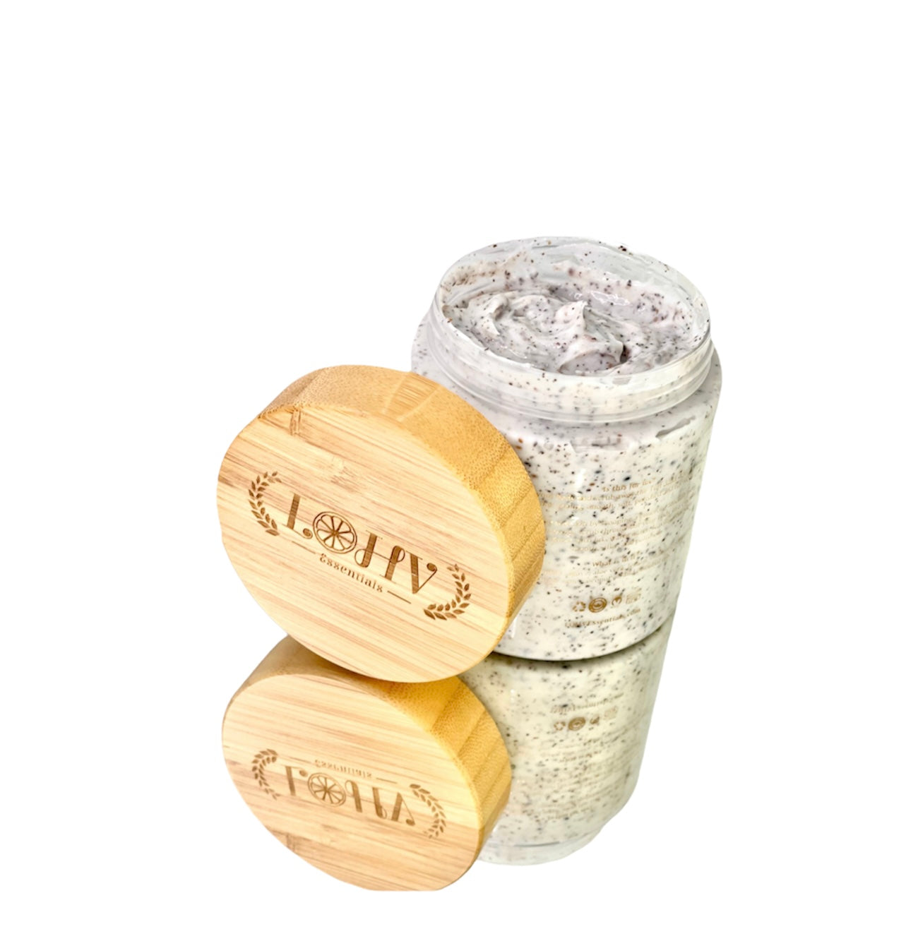 PREMIUM VEGAN Hand/Body Scrub With Shea Butter + Coconut Oil + Hyaluronic Acid + Vitamin E Oil