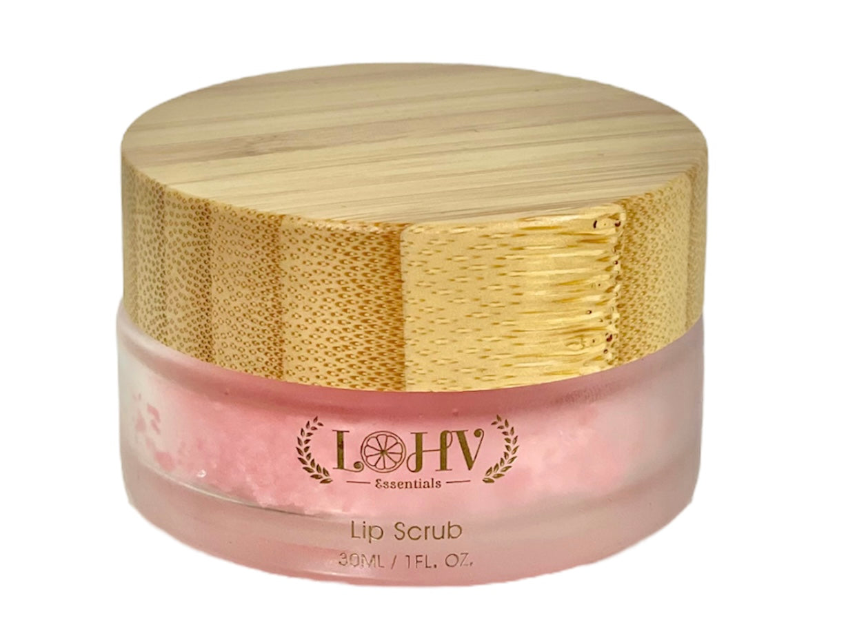 Lip Scrub Strawberry Flavor With Sunflower oil + Jojoba seed oil + Avocado oil