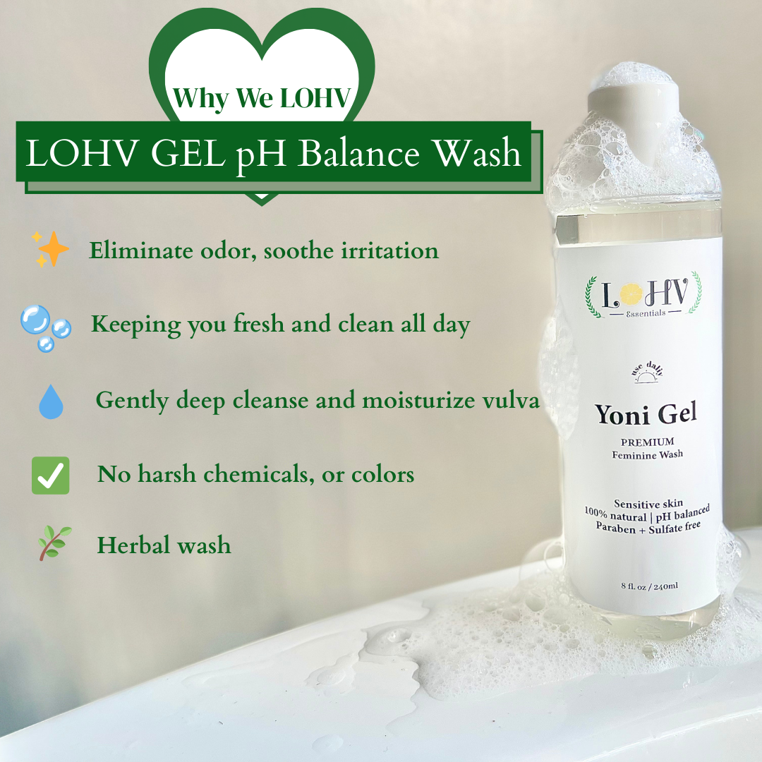 EFFECTIVE RESULTS BUNDLE: PREMIUM LOHV YONI GEL FEMININE WASH & LOHV ROSE OIL BUNDLE FULL SIZE