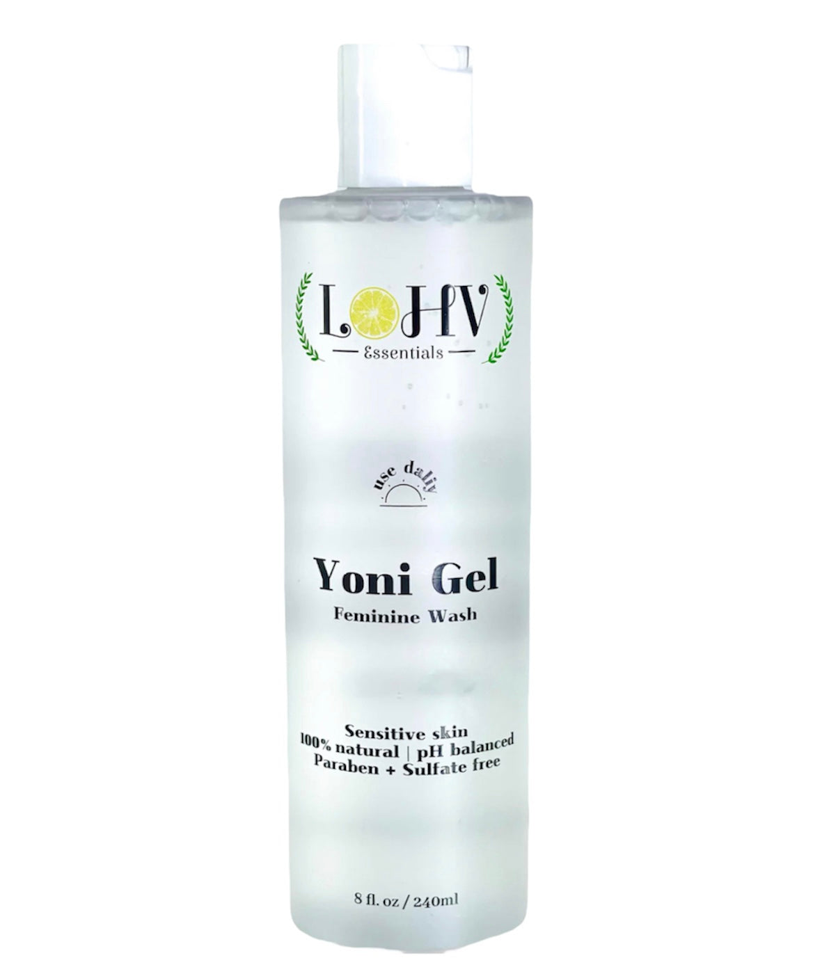 3 Step Kit For A Healthy Clean Yoni: YONI GEL pH Balance Wash + LOHVLY GEL Strawberry Flavored Relaxation Wash + LOHVLY Rose Oil Prevent Ingrown Hairs, Bumps, Sooth & Moisturizing Bikini Line.