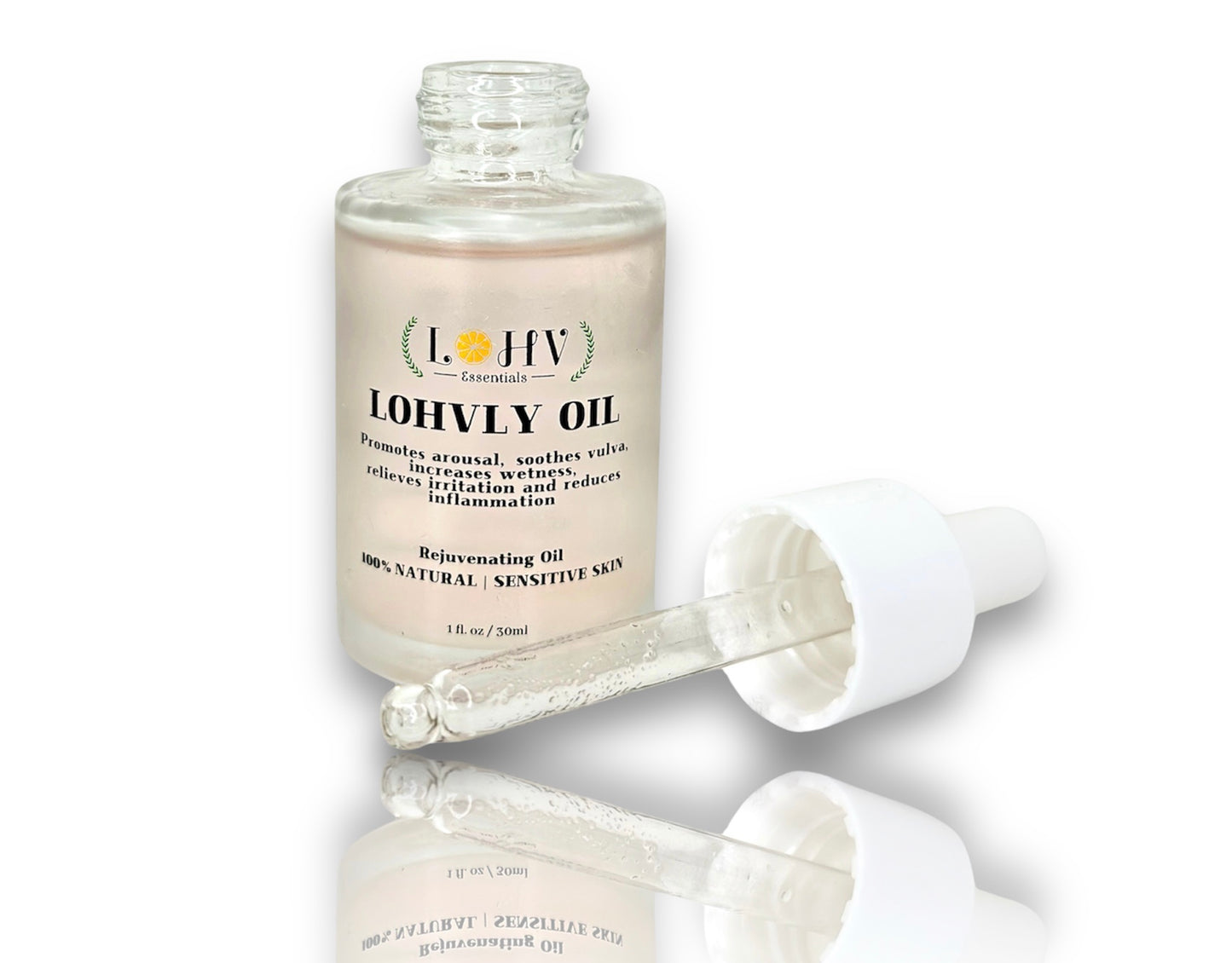 LOHV Multi-Purpose PREMIUM Rose Oil For Sensitive Skin. Clear Up Bumps, Ingrown Hairs On Face and Bikini Line, Soothes Irritation with Rosemary Oil + Vitamin E Oil + Grape Seed Oil + Sweet AlmondOil