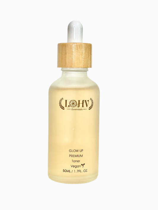 PREMIUM 100% VEGAN GLOW UP Toner Serum With Hyaluronic Acid + Niacinamide + Camellia Leaf + Vitamin E