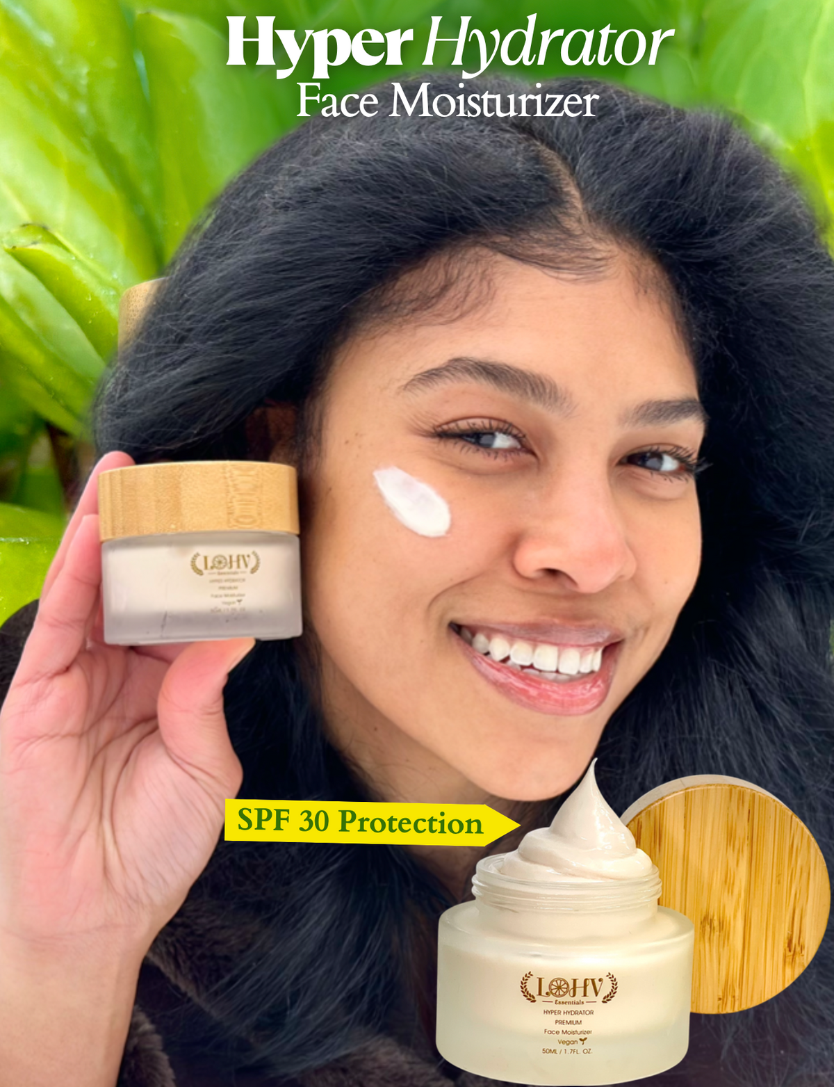 PREMIUM 100% VEGAN GLOW UP Toner Serum + HYPER HYDRATOR Face Moisturizer With SPF 30