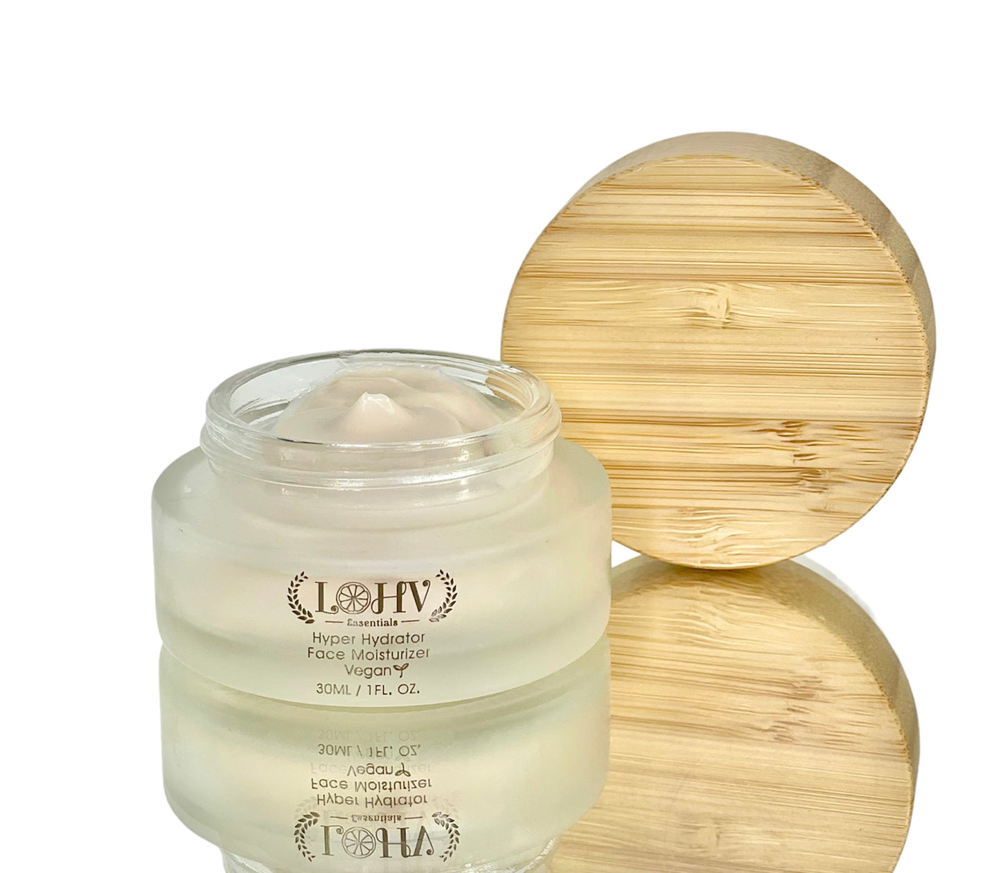 PREMIUM 100% VEGAN HYPER HYDRATOR Face Moisturizer With SPF 30 + Hyaluronic Acid + Lactic acid + Vitamin C + Kombucha